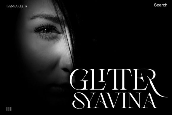 Glitther Syavina Font - Preview 2