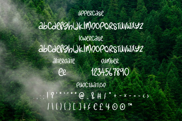 Green Tea Font - Preview 2