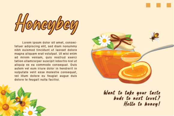 Honeybey Font PNG with transparent background - Preview 2