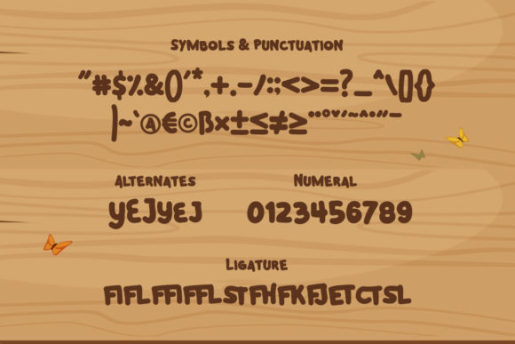 Jungle Hope Font PNG with transparent background - Preview 2