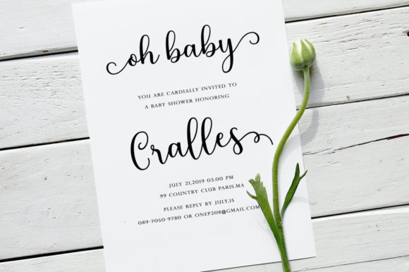 Latisha Font PNG with transparent background - Preview 3