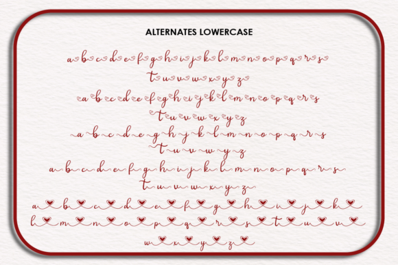 Living Love Font font preview - 4