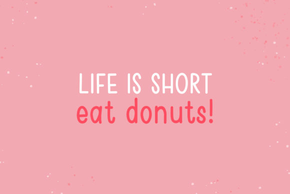 Pink Sprinkles Font PNG with transparent background - Preview 5