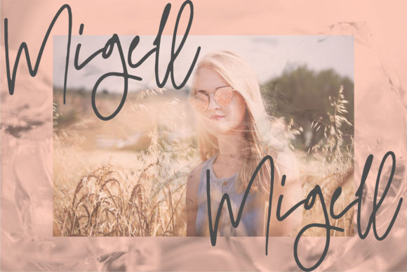 Rosangel Font PNG with transparent background - Preview 3