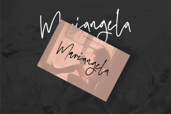 Rosangel Font PNG with transparent background - Preview 4