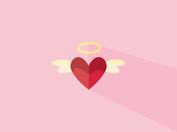 Valentine's Heart Angle Icon