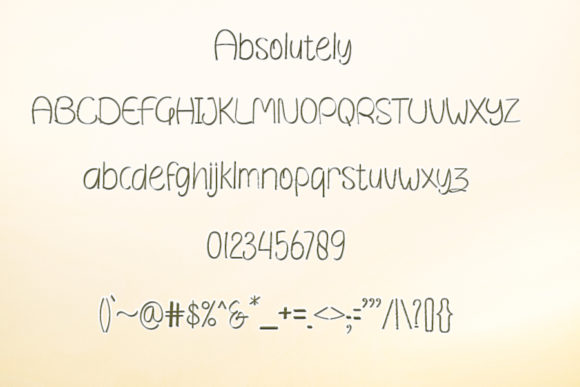 Absolutely Font - Preview 4
