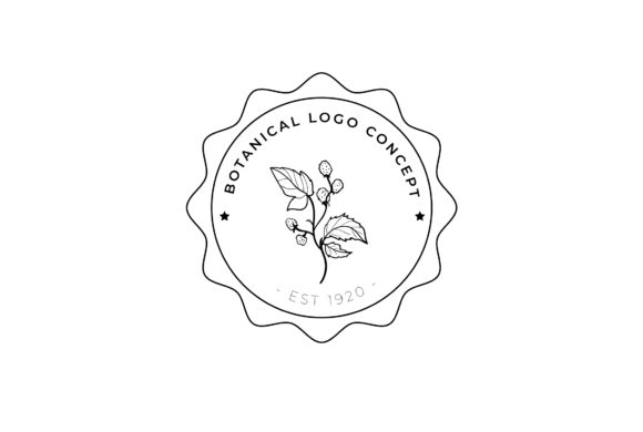 Botacnial Line Art Minimal Natural Logo