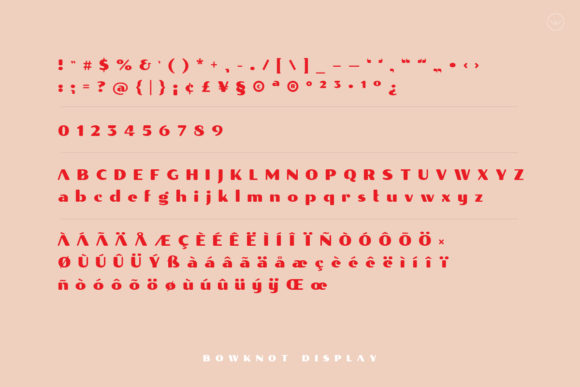Bowknot Font PNG with transparent background - Preview 2