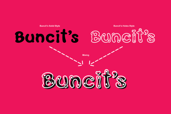 Buncit’s Font PNG with transparent background - Preview 1