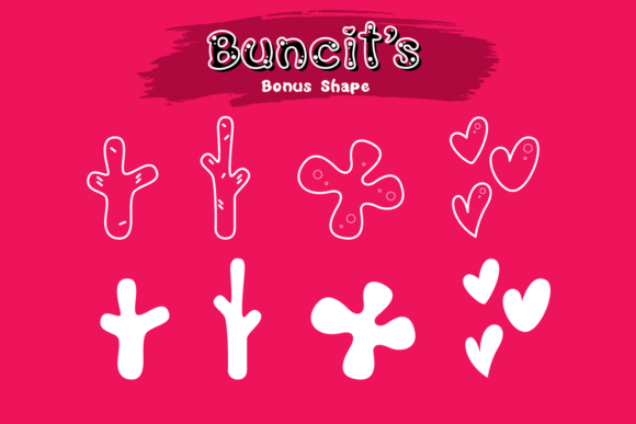 Buncit’s Font PNG with transparent background - Preview 4