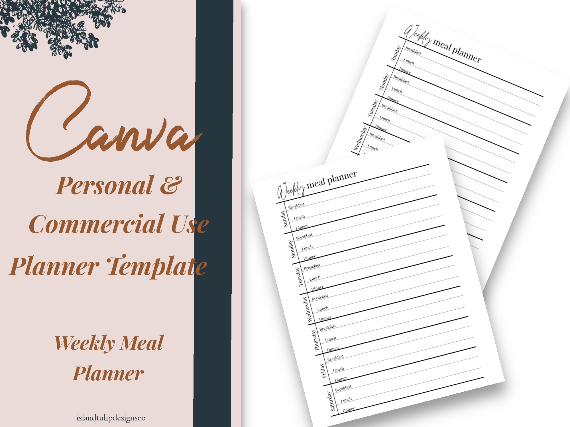Canva Meal Planner Template