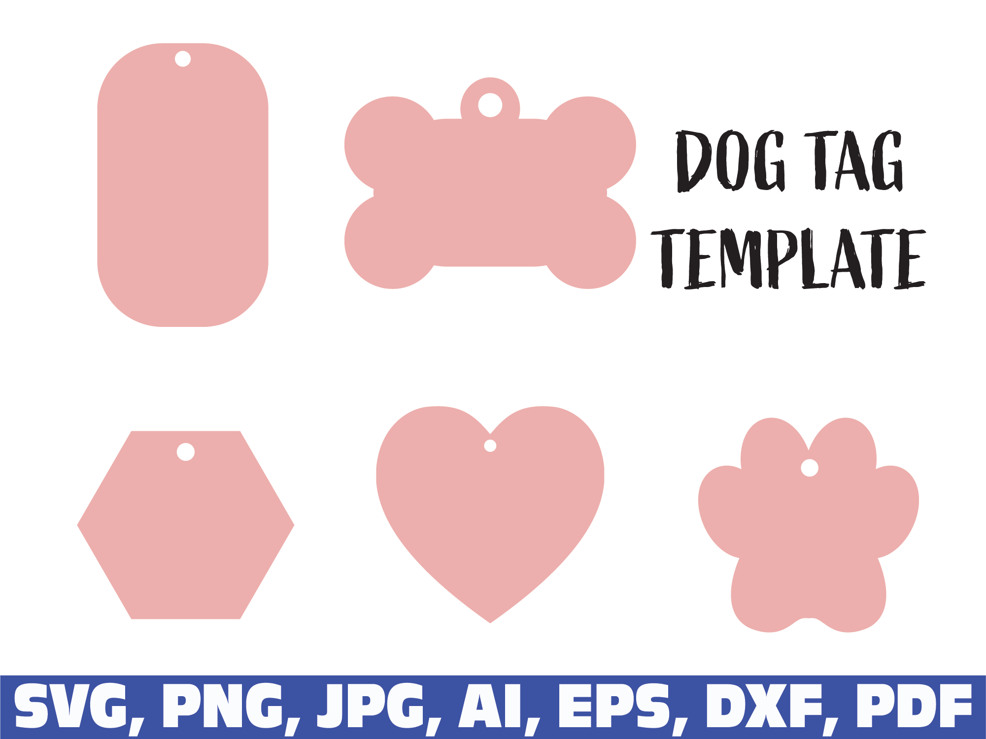 Dog Tag Template Graphic by Sofiamastery · Creative Fabrica