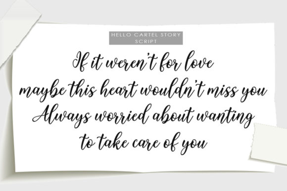 Hello Cartel Story Font - Preview 4