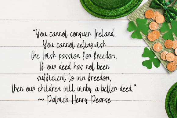 Hello Saint Patrick Font PNG with transparent background - Preview 1