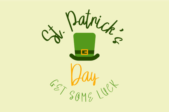 Hello Saint Patrick Font PNG with transparent background - Preview 2