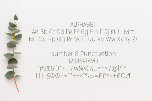 Light Talk Font PNG with transparent background - Preview 1