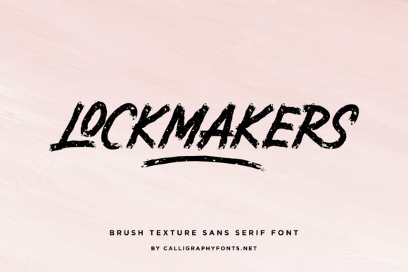 Lockmakers Font PNG with transparent background - Preview 1