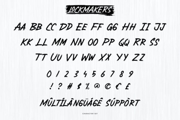 Lockmakers Font PNG with transparent background - Preview 4