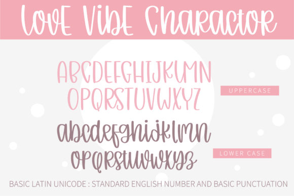 Love Vibe Font PNG with transparent background - Preview 1