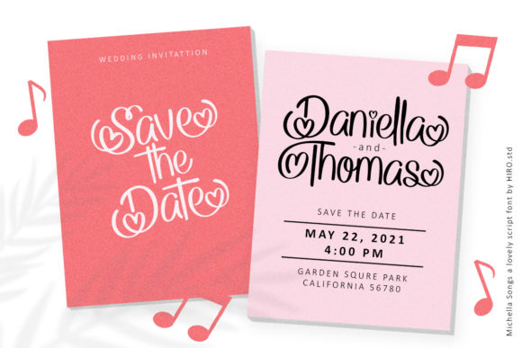 Michella Songs Font PNG with transparent background - Preview 2