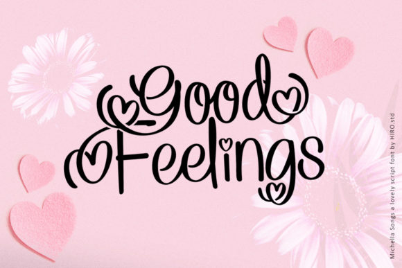 Michella Songs Font PNG with transparent background - Preview 3