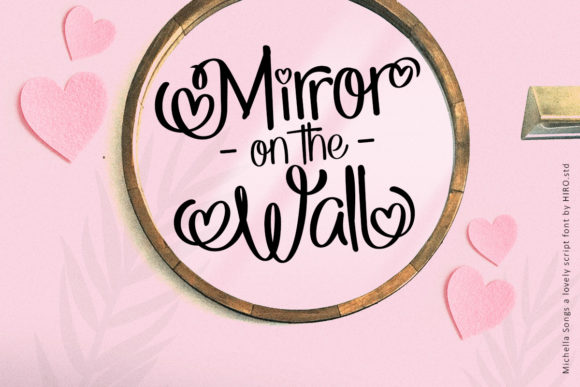 Michella Songs Font PNG with transparent background - Preview 4