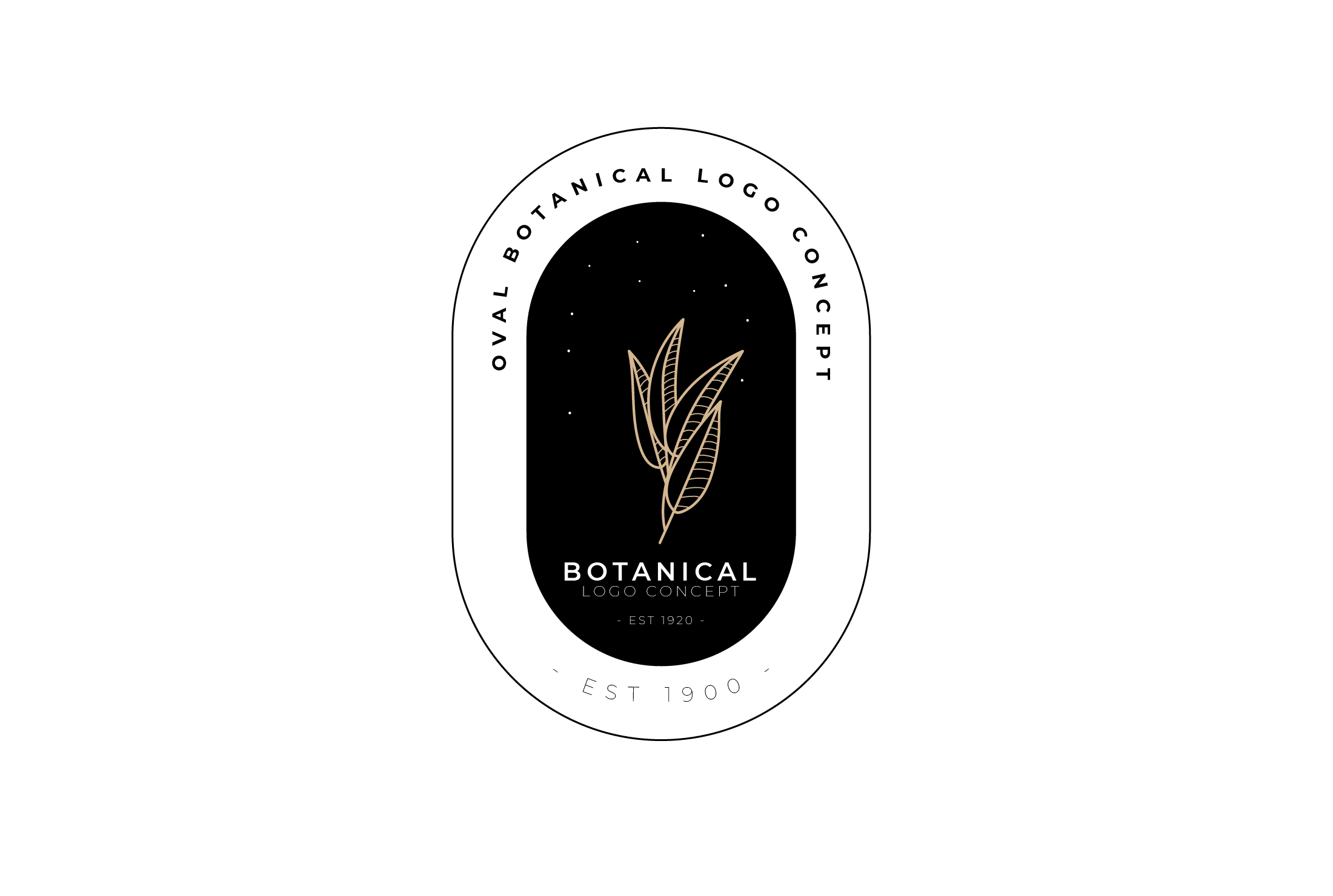 Mistletoe Minimal Botanical Line Art