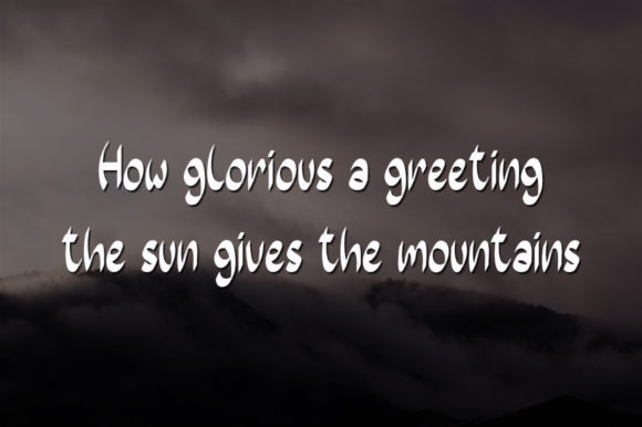 Misty Mountain Font PNG with transparent background - Preview 2
