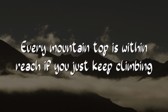 Misty Mountain Font PNG with transparent background - Preview 3