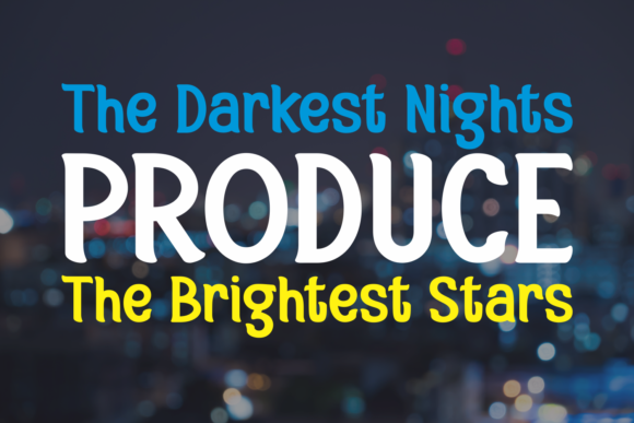 Nighter Font PNG with transparent background - Preview 1