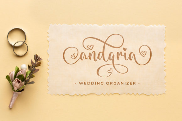 Romantic Heart Font PNG with transparent background - Preview 5