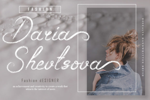 Rosealya Font font preview - 1