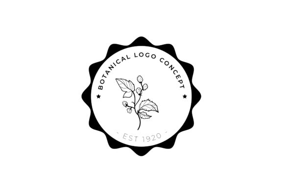 Vine in Minimal Line Art Logo