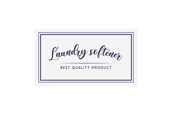 Laundry Softener Label SVG Cut file by Creative Fabrica Crafts · Creative Fabrica font preview
