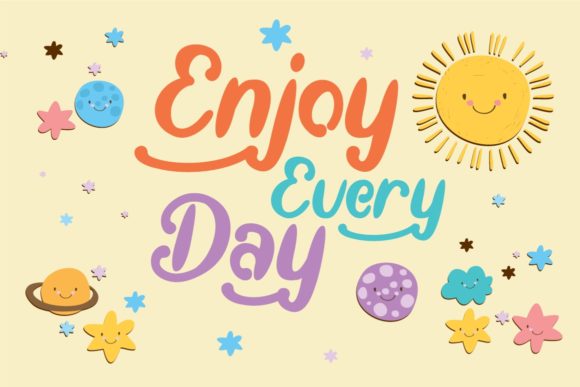 Absolute Joyful Font PNG with transparent background - Preview 1