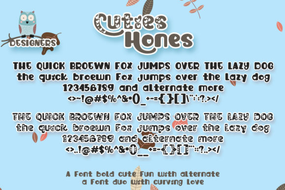 Cuties Hones Font - Preview 2