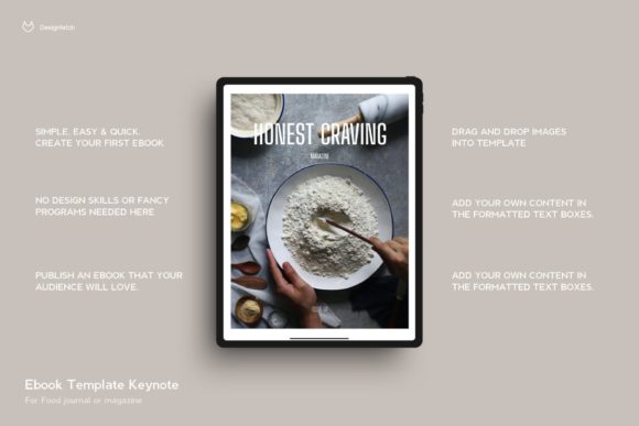Ebook Template Food 23 Pages Graphic Presentation Templates By Noon-Studio