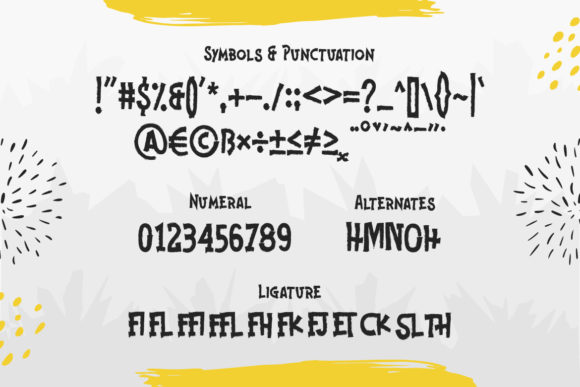 Jonks Font PNG with transparent background - Preview 2
