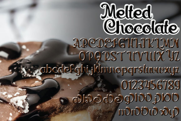 Melted Chocolate Font font preview - 3
