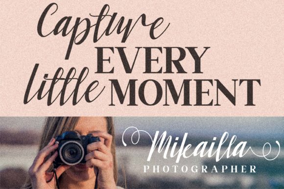 Mikailla Font font preview - 4