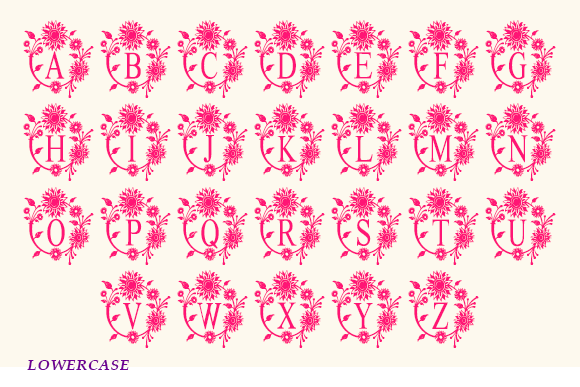 Morina Monogram Font PNG with transparent background - Preview 4