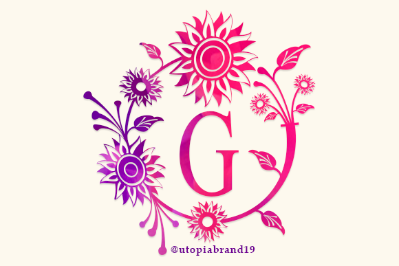 Morina Monogram Font PNG with transparent background - Preview 5