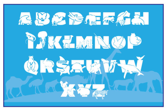 ABC Animals Font - Preview 1