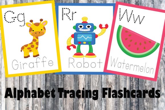 Alphabet Tracing Flashcards for Learning Letters and Sight Words
