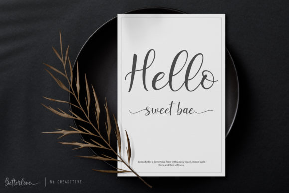 Betterlove Font - Preview 1