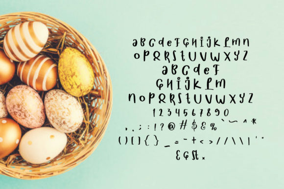 Easter Egg Font - Preview 3