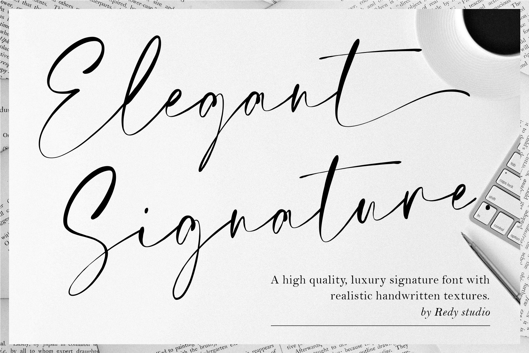 Elegant Signature preview - elegant flowing signature-style script