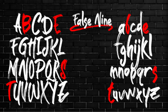 False Nine Font - Preview 3