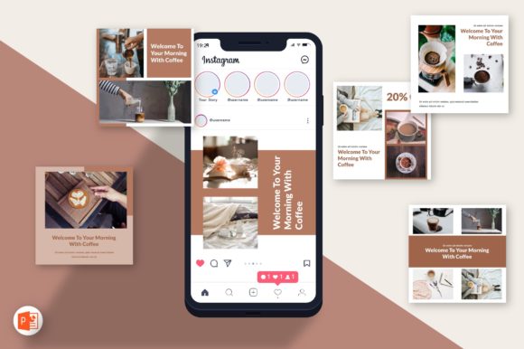 Preview of Instagram Feed - Barista Impact coffee shop social media template